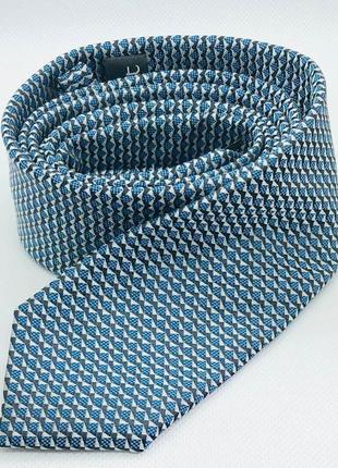 Краватка чоловіча вузька синьо-сірий