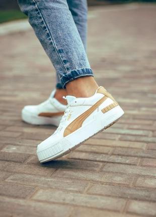 Puma cali sport mix beige7 фото