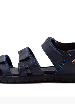 Мужские кожаные сандалии nike acg blue 55 син