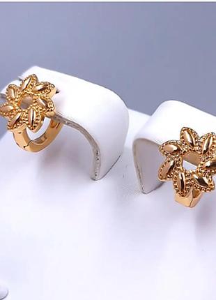 Сережки  дитячі xuping довжина 12 мм. ширина 9 мм.