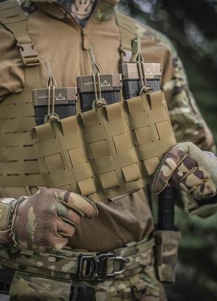 M-tac підсумок еластичний на 3 магазина elite laser cut multicam5 фото