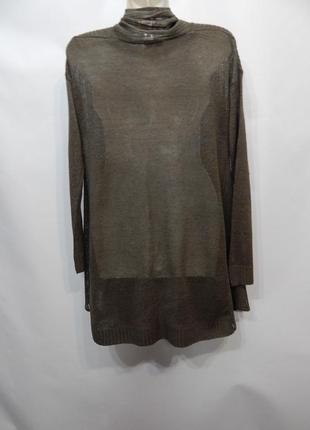 Кофта (кардиган) легкая женская трикотажная лен uniqlo 46-48 р.115кл (только в указанном размере, только 1)2 фото