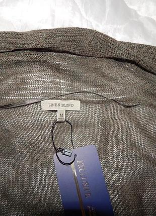 Кофта (кардиган) легкая женская трикотажная лен uniqlo 46-48 р.115кл (только в указанном размере, только 1)6 фото