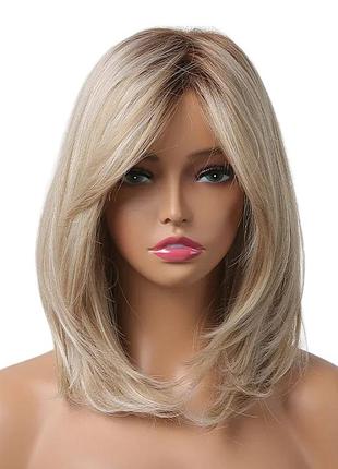 Перука blond омбре, натуральне синтетичне волосся