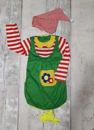 Котюм клоуна  для девочки платье  клоуна  рост 140 10 лет1 фото