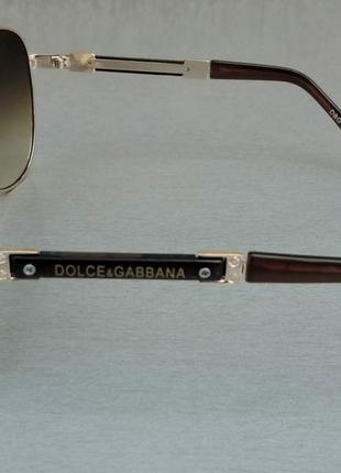 Dolce & gabbana очки капли унисекс солнцезащитные коричневые с градиентом3 фото