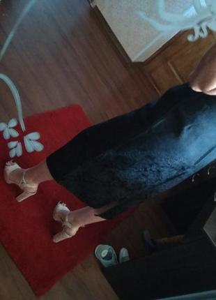 Шикарная праздничная юбка миди длинная ткань 👍💣- s m5 фото