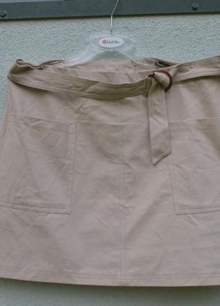 Шикарная брендовая котоновая короткая юбка размер 201 фото