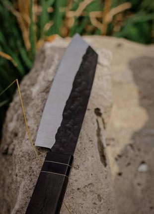 Нож ручной работы «сантоку #8» из кованой 95х18/59-60 hrc.6 фото