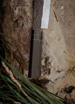 Нож ручной работы «сантоку #8» из кованой 95х18/59-60 hrc.3 фото