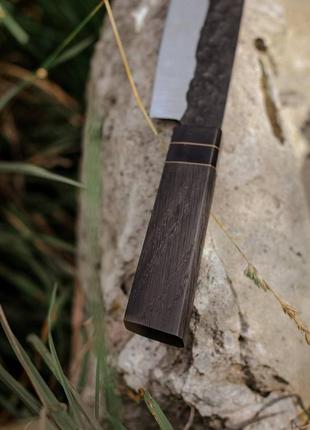 Нож ручной работы «сантоку #8» из кованой 95х18/59-60 hrc.5 фото