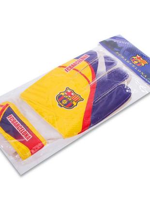 Рукавиці воротарські barcelona ballonstar fb-0187-7 розмір 8-10 жовтий-синій6 фото