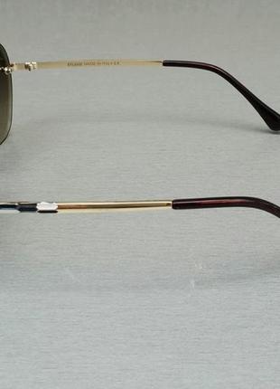 Bvlgari очки женские солнцезащитные коричнево зеленые с градиентом безоправные3 фото