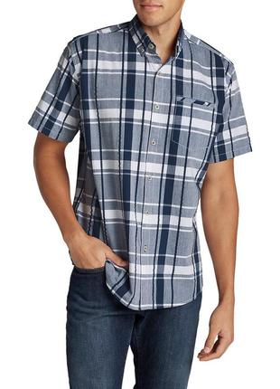 Тенниска eddie bauer bainbridge ii short-sleeve seersucker m