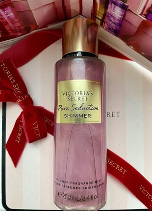 Victoria's secret pure seduction shimmer спрей для тіла з шимером оригінал3 фото