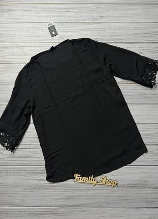 Женская блуза, черная туника, батал, euro 50, esmara, германия4 фото