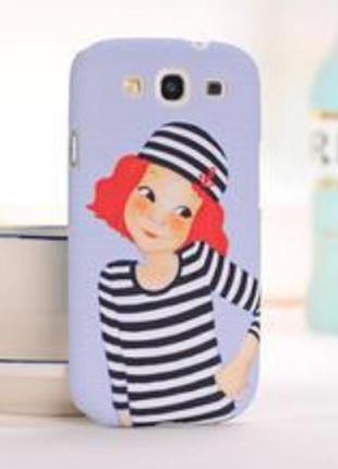 3d чехол "морячка" для samsung galaxy s3+пленка в подарок