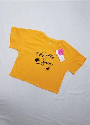 Футболка підліткова, дитяча футболка, укорочена футболка для дівчинки