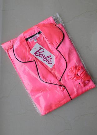 Костюм для дома женский розовый неоновый victoria's secret, женская пижама розовая vs, комплект женский барби5 фото