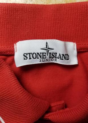 Оригинальное поло stone island junior7 фото