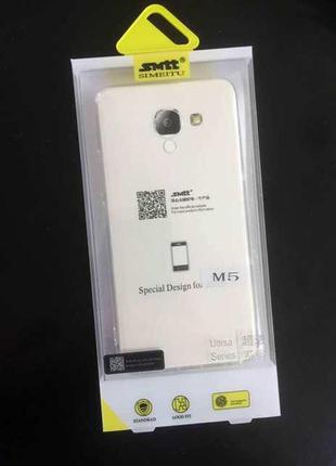 Силиконовый прозрачный чехол-накладка для meizu m54 фото