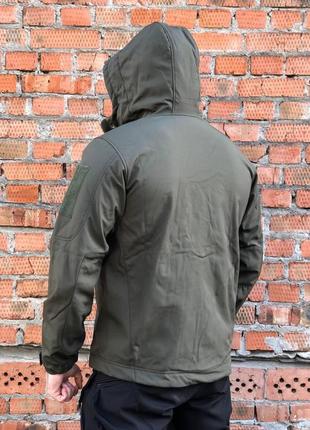 Тактична куртка тактична софтшел хакі з липучками військова6 фото