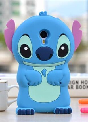 Силіконовий чохол stitch у вигляді веселого мультяшного героя ститча для meizu m3 mini/m3/m3s