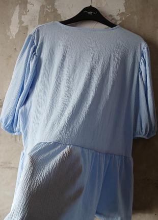 George голубая блузка из баской7 фото