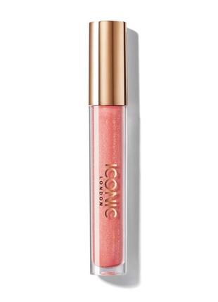 Глянсовий блиск для губ для збільшення об'єму iconic london lip plumping gloss here for it 4 мл3 фото