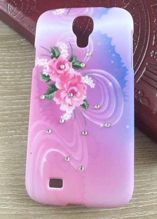 Пластиковий чохол з камінчиками swarovski для samsung galaxy s4 колір №43 фото