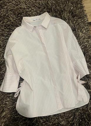 Коттоновая рубашка блузка mango