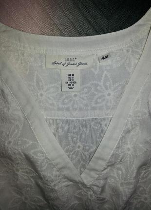 Шикарная белая блуза, рубашка с вышивкой, удлиненная спинка3 фото
