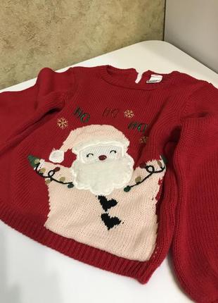 Новогодний свитер для девочки