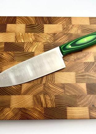 Кухонный нож ручной работы «шеф #4» из стали n690/61 hrc