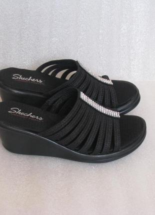 Босоножки шлепанцы skechers женские, р.37,5 - 38