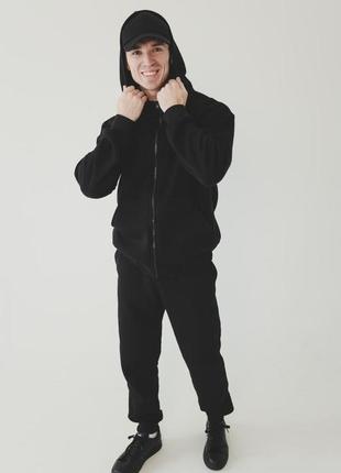 Спортивный костюм neo wear худи zip стандарт м/l черный4 фото