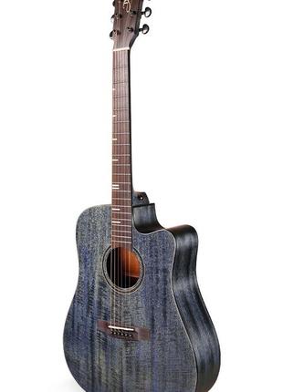 Акустична гітара tyma hdc-350m dp (фіолетового кольору)1 фото