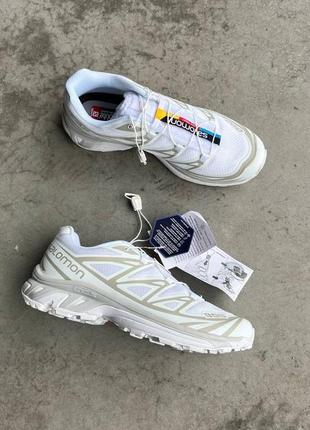 Мужские кроссовки белые xt-6 white