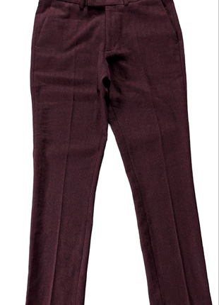 Asos super skinny твидовые штаны облегающие укороченные| елочка | herringbone w32xl302 фото