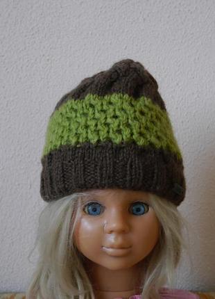 Шапка тепла на флісі 100% вовна на розмір 50-60 moshiki,непал