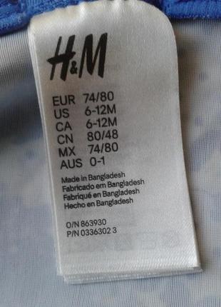 Милый купальник для девочки  h&m  6-12 м-цев9 фото