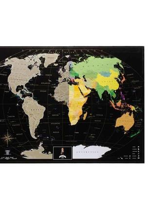 Скретч карта мира black edition1 фото