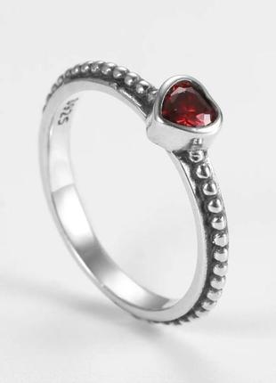 Кольцо кольцо серебро silver_pandora original сердце4 фото