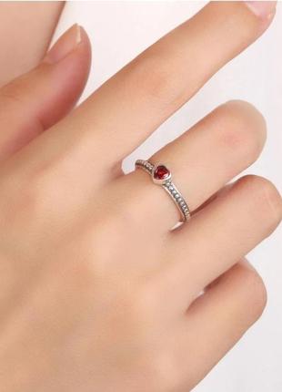 Кольцо кольцо серебро silver_pandora original сердце2 фото