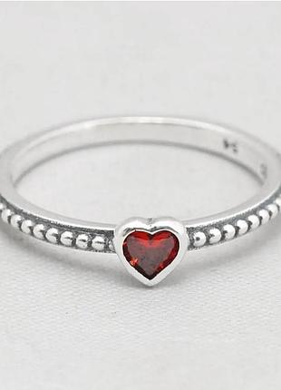 Кольцо кольцо серебро silver_pandora original сердце3 фото