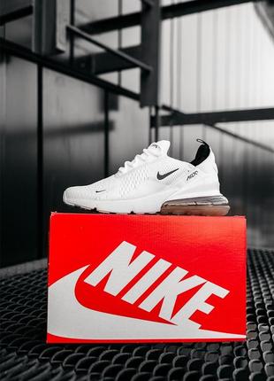 Летние белые кроссовки найк эр макс беговые, для спорта nike air max 270