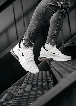 Летние белые кроссовки найк эир макс беговые, для спорта nike air max 2707 фото