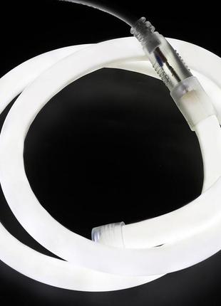 Світлодіодний неон prolum™ круглий d15, ip68, 220v, series "rn", білий, pro