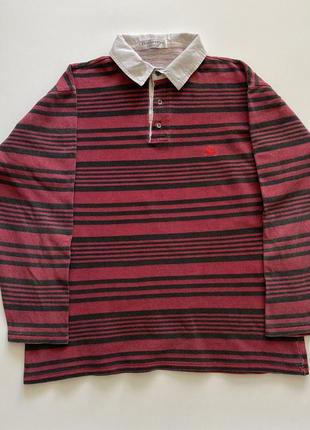 Поло регбийка лонгслив burberry rugby shirt1 фото