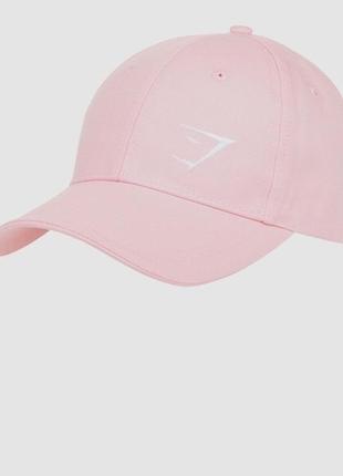 Кепка gymshark essential cap джимшарк (chalk pink)4 фото